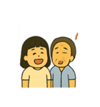 ばあばとわたしのあったかスタンプ（個別スタンプ：3）