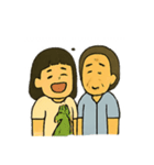 ばあばとわたしのあったかスタンプ（個別スタンプ：4）
