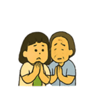ばあばとわたしのあったかスタンプ（個別スタンプ：7）