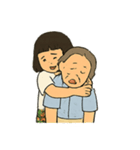 ばあばとわたしのあったかスタンプ（個別スタンプ：9）
