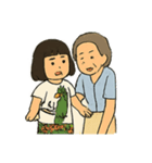 ばあばとわたしのあったかスタンプ（個別スタンプ：12）