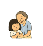 ばあばとわたしのあったかスタンプ（個別スタンプ：14）