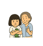 ばあばとわたしのあったかスタンプ（個別スタンプ：16）