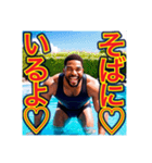 失恋を励ます※ポジティブなゲイの黒人男性（個別スタンプ：14）