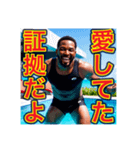 失恋を励ます※ポジティブなゲイの黒人男性（個別スタンプ：15）