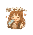 毎日だいすき♡ふんわり彼女語録（個別スタンプ：17）