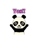 Lovely sticker panda（個別スタンプ：3）
