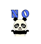Lovely sticker panda（個別スタンプ：8）