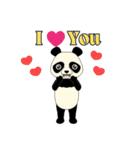 Lovely sticker panda（個別スタンプ：11）