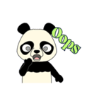 Lovely sticker panda（個別スタンプ：14）