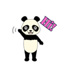Lovely sticker panda（個別スタンプ：19）