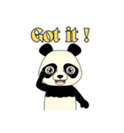 Lovely sticker panda（個別スタンプ：25）