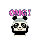 Lovely sticker panda（個別スタンプ：27）