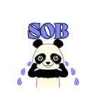 Lovely sticker panda（個別スタンプ：32）