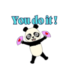 Lovely sticker panda（個別スタンプ：34）