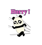 Lovely sticker panda（個別スタンプ：37）