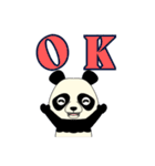 Lovely sticker panda(日本語版）（個別スタンプ：7）