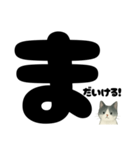 元気★白黒ねこのエールスタンプ（個別スタンプ：34）
