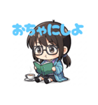 2頭身キャラスタンプ（個別スタンプ：17）
