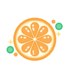 ビタミンオレンジ♪もこもこスタンプデコ（個別スタンプ：3）