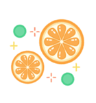 ビタミンオレンジ♪もこもこスタンプデコ（個別スタンプ：5）