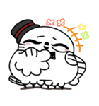 剽軽シロフクロウの文字無しスタンプ2（個別スタンプ：4）