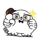剽軽シロフクロウの文字無しスタンプ2（個別スタンプ：11）