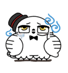 剽軽シロフクロウの文字無しスタンプ2（個別スタンプ：31）
