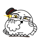 剽軽シロフクロウの文字無しスタンプ2（個別スタンプ：33）