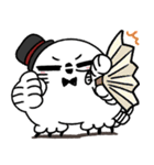 剽軽シロフクロウの文字無しスタンプ2（個別スタンプ：40）