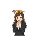オフィス女子のひとこと集（個別スタンプ：10）