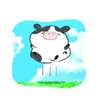 なんだかゆるいウシ（個別スタンプ：12）