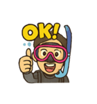 Scuba instructor Satoshi part 1（個別スタンプ：1）
