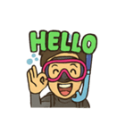 Scuba instructor Satoshi part 1（個別スタンプ：3）