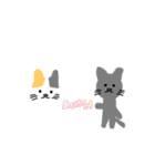 シンプルな猫スタンプ1（個別スタンプ：8）