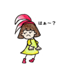 おかっぱ頭のバニーちゃん4（個別スタンプ：5）
