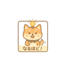 レトロ柴犬「しば丸」看板ポップ風（個別スタンプ：26）