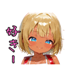 小麦色の妹03（個別スタンプ：1）