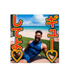 お父さんに感謝を送る※♡ゲイの黒人男性♡（個別スタンプ：6）