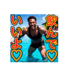 お父さんに感謝を送る※♡ゲイの黒人男性♡（個別スタンプ：11）