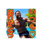 お父さんに感謝を送る※♡ゲイの黒人男性♡（個別スタンプ：16）