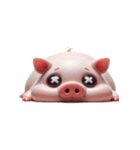 飛び目ピンクぶた（個別スタンプ：15）