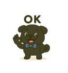 ころころな黒パグさん＊日常編＊（個別スタンプ：1）