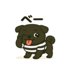 ころころな黒パグさん＊日常編＊（個別スタンプ：22）