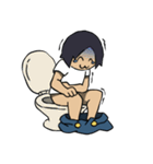 オーバーオールを着たおとこのこ☆（個別スタンプ：19）