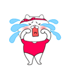 【感情を伝える】レオタードにゃんこ2（個別スタンプ：34）