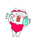 【感情を伝える】レオタードにゃんこ2（個別スタンプ：35）