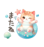 猫がいっぱい♡カラフル夏スタンプ（個別スタンプ：29）