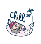 Aloha！ チルなマリーちゃん（個別スタンプ：3）