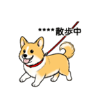 名前入りコーギーしっぽあり（個別スタンプ：8）